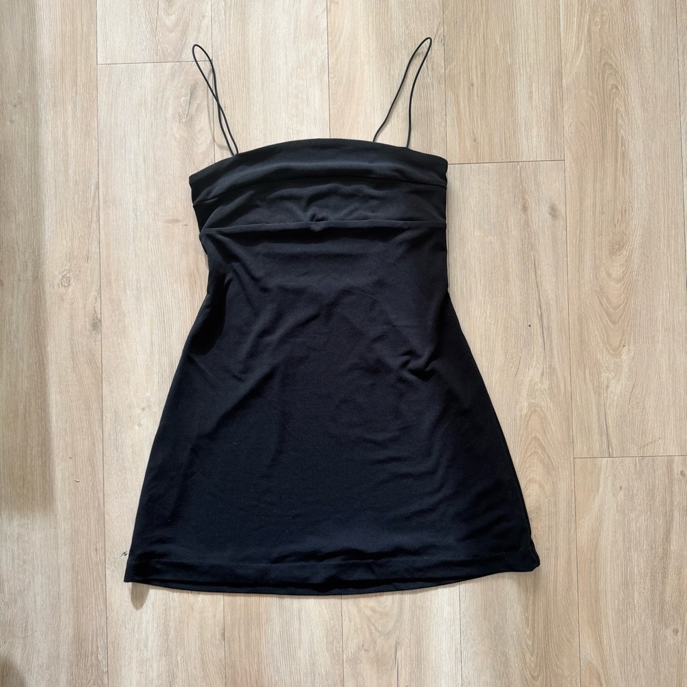 Black mini dress